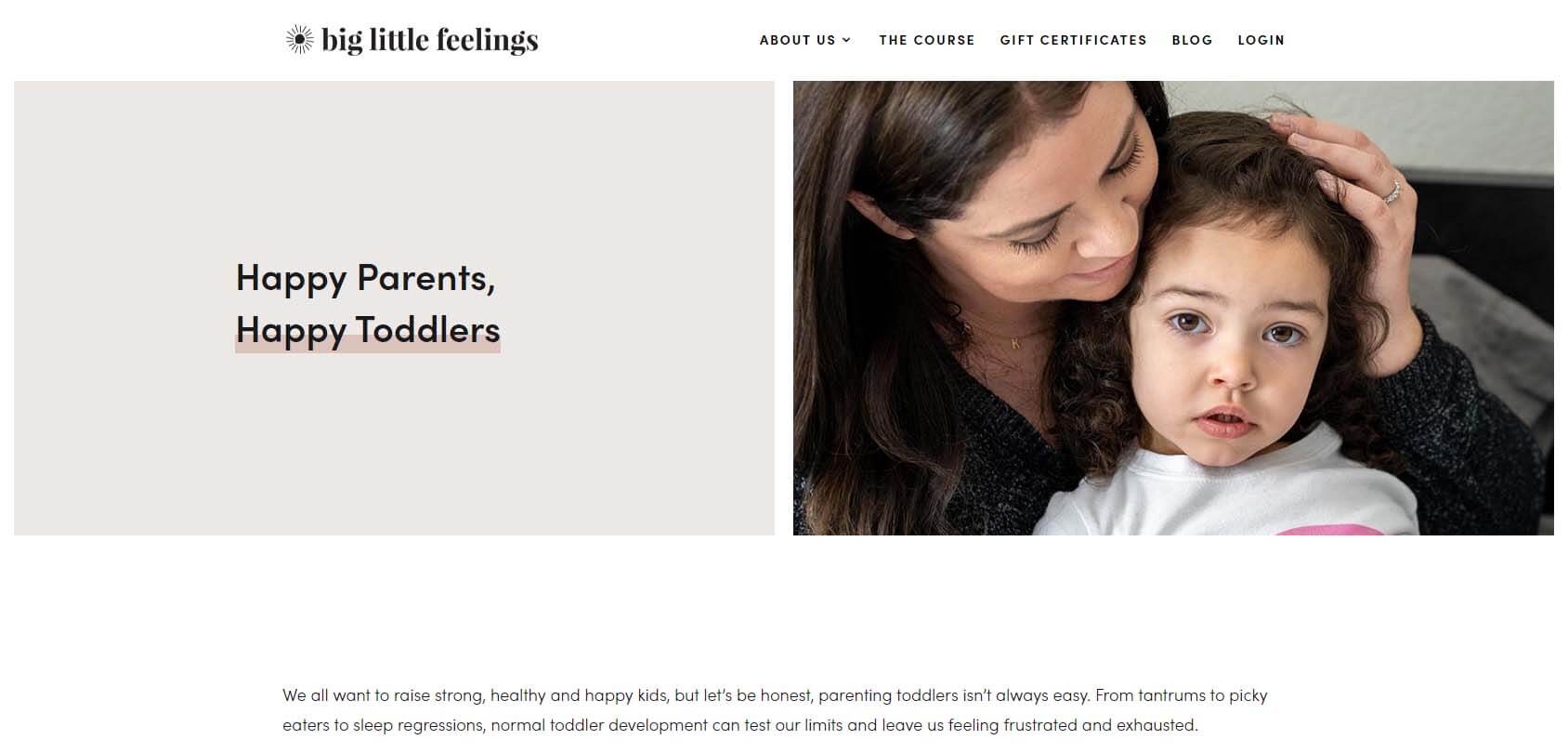 Big Little Feelings Homepage