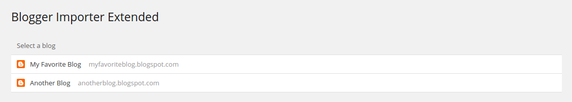 blogger importer extended