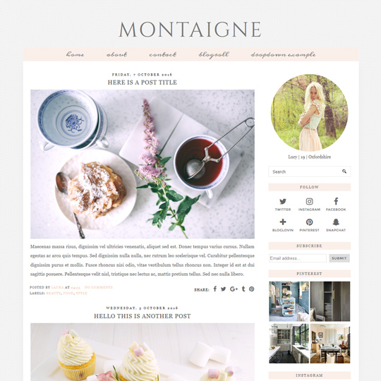 Blogger template