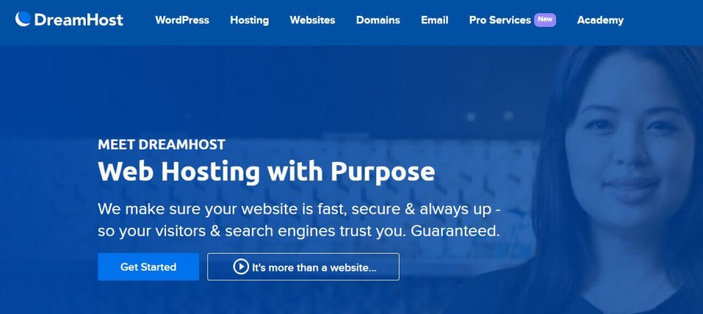 dreamhost homepage