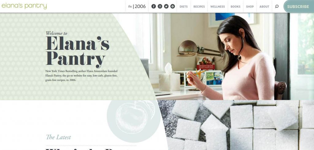 Elanas Pantry Homepage