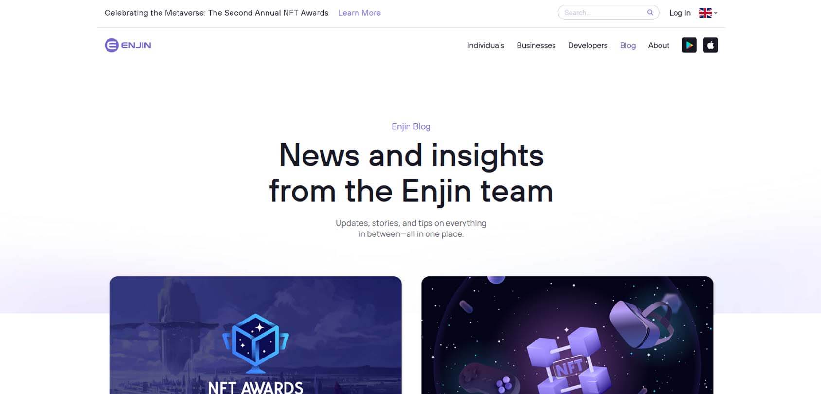 Enjin Homepage