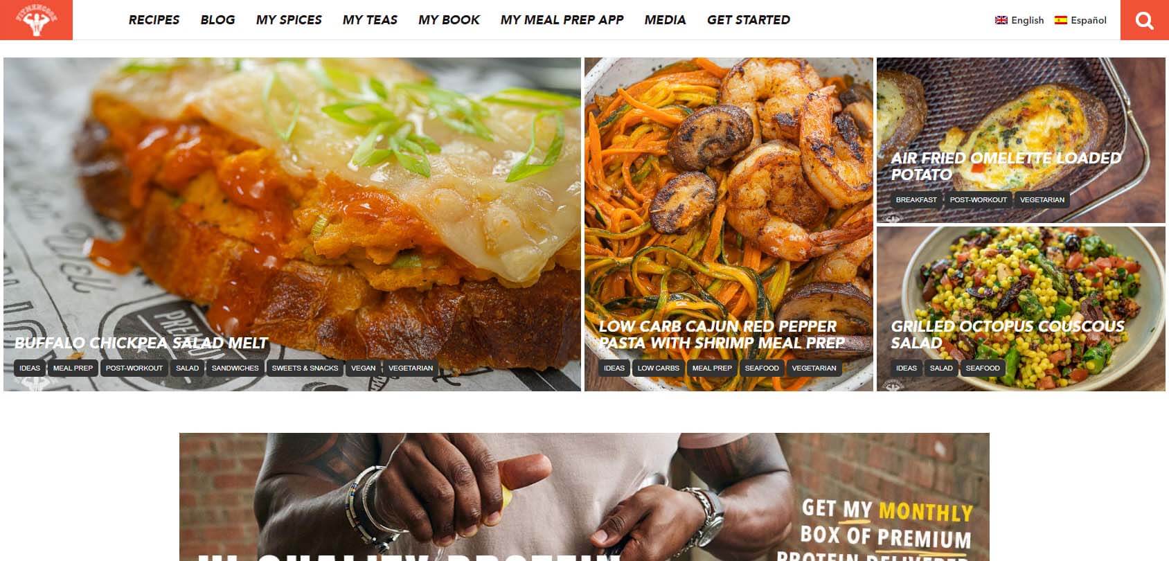 Fit Men Cook Homepage