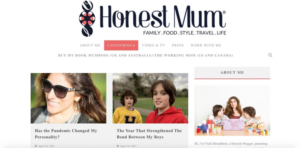 honestmum hompage