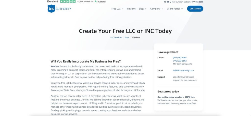 inc authority llc homepage