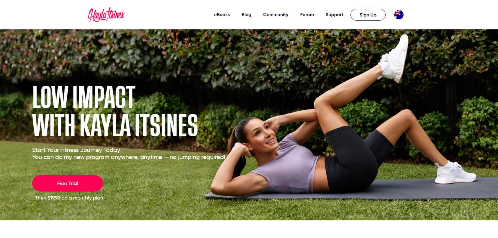 Kayla Itsines Homepage