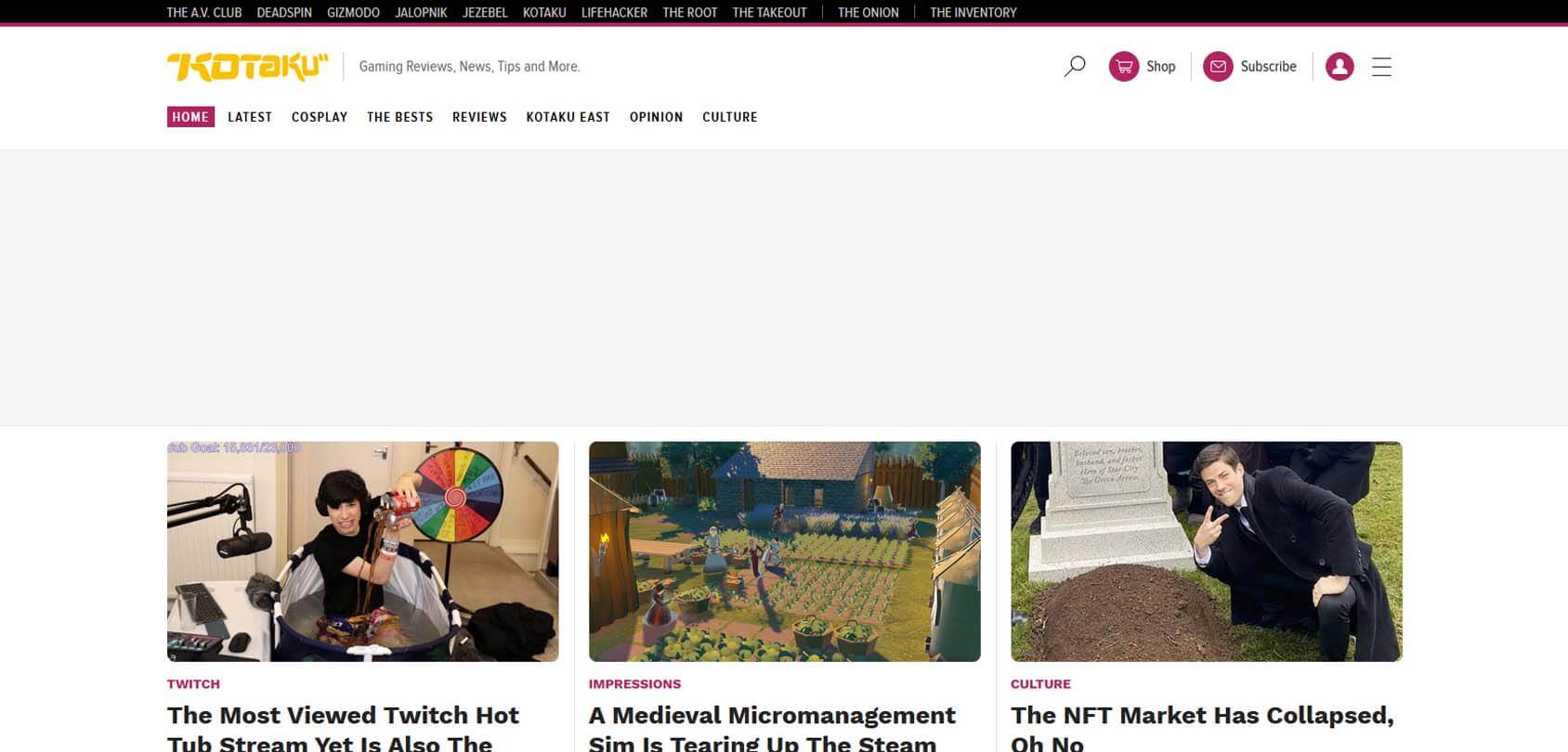 Kotaku Homepage