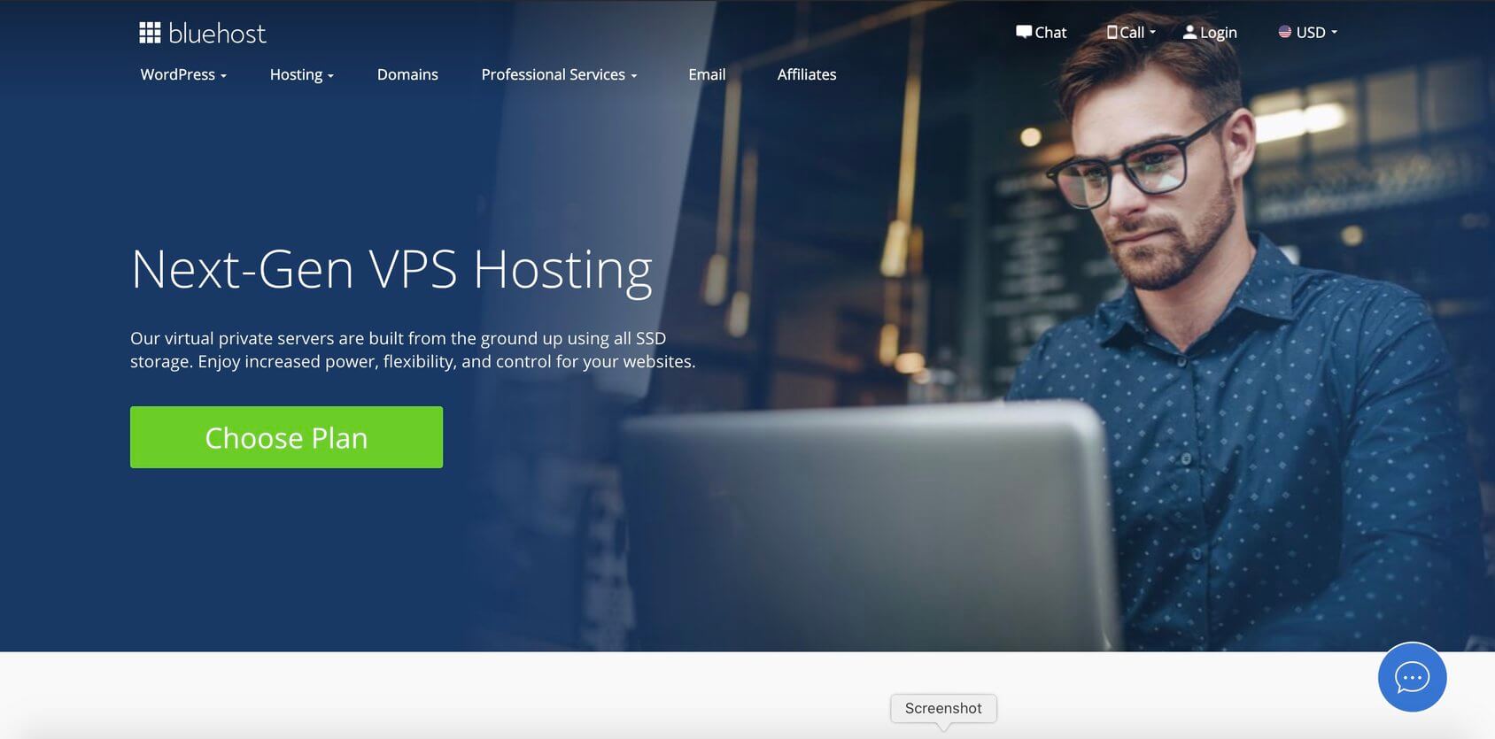 Bluehost home page