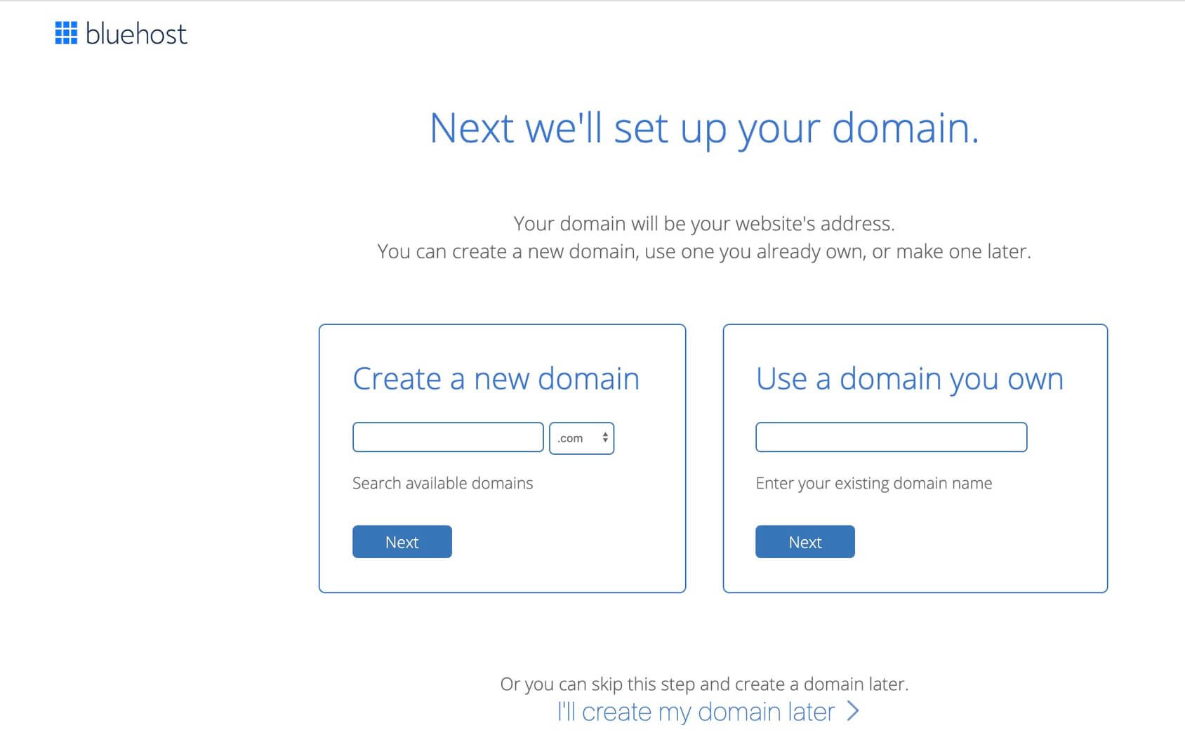 choose domain name