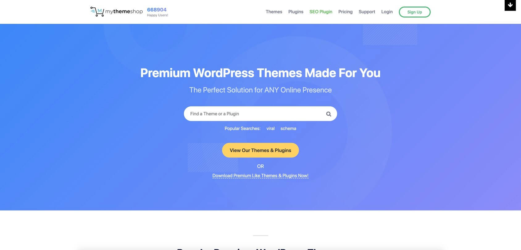 MyThemeShop homepage