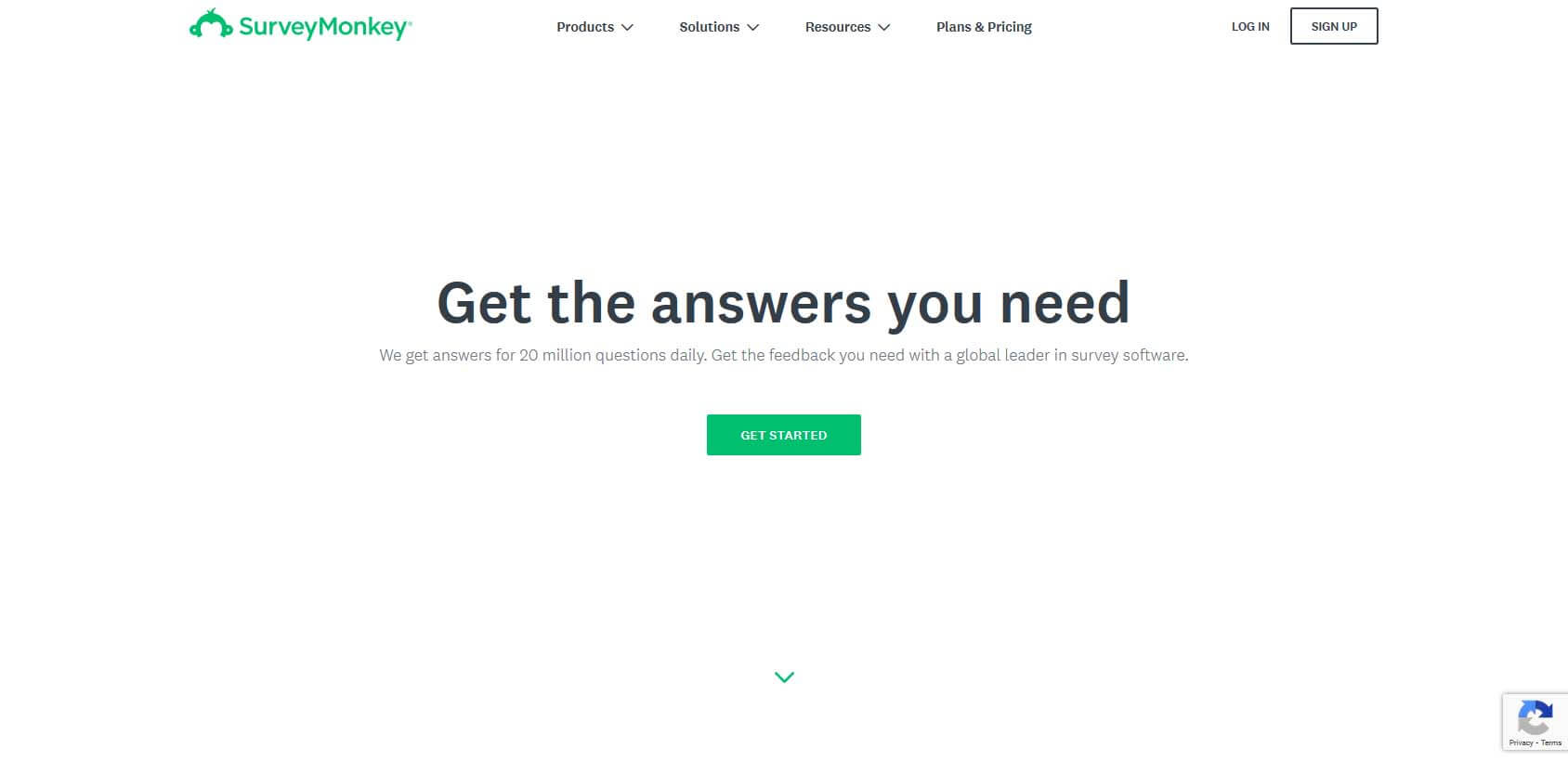 SurveyMonkey homepage