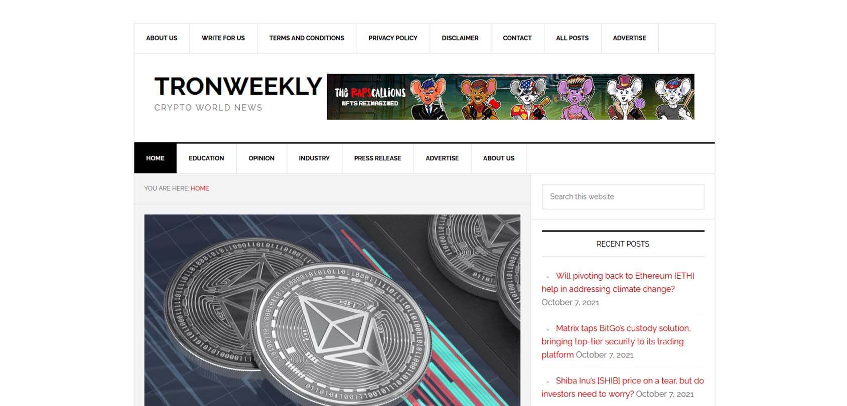 TronWeekly Homepage