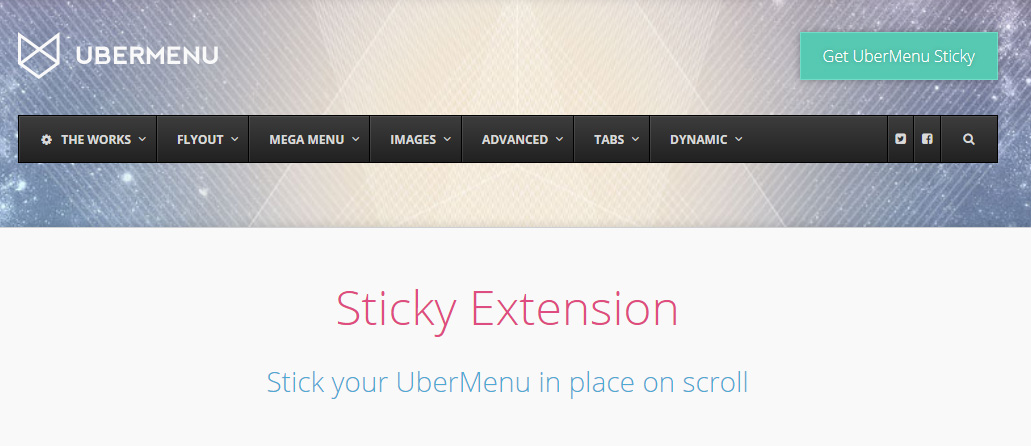 UberMenu Sticky Extension