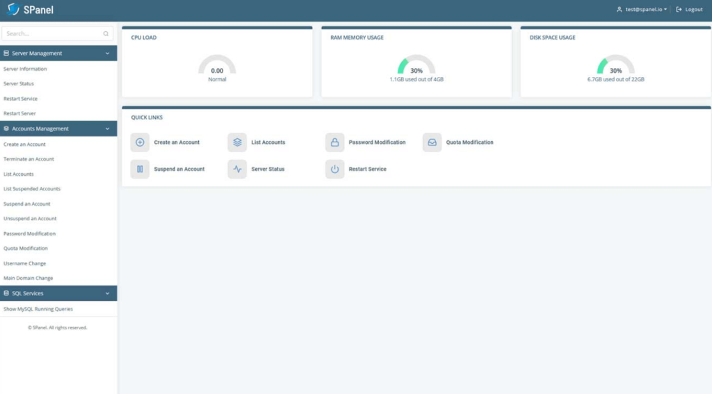 scalahosting server information